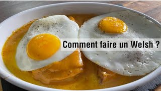 Comment faire un welsh  Recette au cheddar  recette du nord [upl. by Ilahtan]