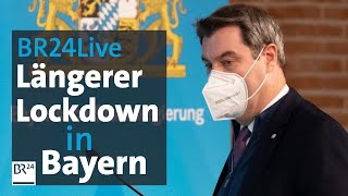 BR24Live Bayern will CoronaLockdown verlängern  BR24 [upl. by Enilaf]