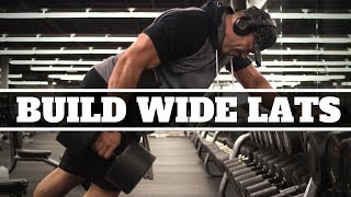 How To Build WIDE LATS With The One Arm Dumbbell Row [upl. by Frohman]