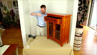 How to Assemble Glitzhome DIY Floor Cabinet  Step by Step [upl. by Ahsatniuq]