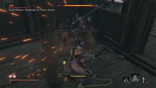 Sekiro hitless Boss 27 Lone Shadow Masanaga the Spear Bearer [upl. by Irrem377]