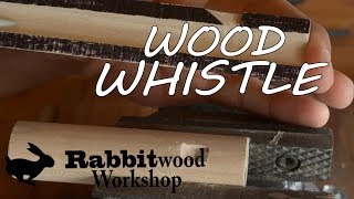 Easy to make Whistle from wood dowels [upl. by Ydrah367]