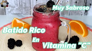 Batido de Naranja y Moras Rico en Vitamina quotCquot [upl. by Kcirddor150]