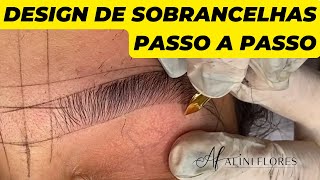 Design de Sobrancelhas Passo a Passo  Eyebrows Shapes  Eyebrow Threading [upl. by Annawoj]