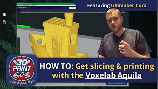 How to get slicing amp printing with the Voxelab Aquila 3D Printer using Cura [upl. by Guise]