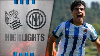 HIGHLIGHTS  Youth League 2324  J1  Real Sociedad 3  3 FC Internazionale [upl. by Enej]