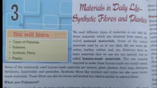 Material In Daily Life Synthetic Fiber And Plastic Full Explanation [upl. by Agemo]