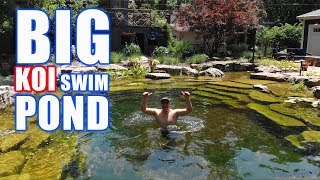 COOLEST RECREATION POND with KOI Greg Wittstock The Pond Guy [upl. by Malinda466]