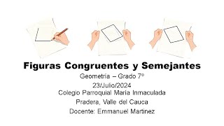 Figuras congruentes y figuras semejantes [upl. by Gnap]