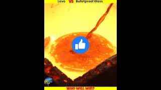 Lava Vs Bulletproof Glass shorts whatif uniqueexperiment मजेदार [upl. by Craig]