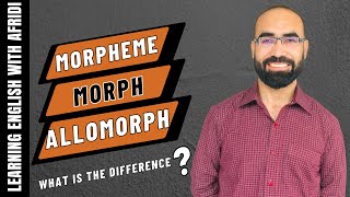 morphemes morphs and allomorphs easy explanation [upl. by Flight]