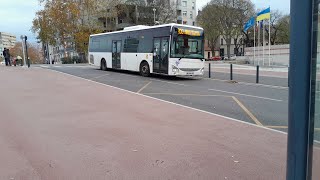 Iveco Crossway LE sur la navette P5P6 de laéroport Toulouse Blagnac [upl. by Ymrej514]