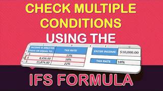 IFS Formula in Excel [upl. by Meehsar279]