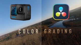 GoPro Hero 11 color grading in DaVinci Resolve  Cinematic FPV [upl. by Dorehs]