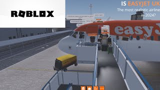 ROBLOX Airline Flight Review  EasyJet  A320  Economy Class [upl. by Azarria]