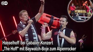 Hasselhoff bei GabalierKonzert„The Hoff“ mit BaywatchBoje zum Alpenrockergermany  SH News German [upl. by Llehsad]