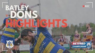 Batley 0 Dons 38  Highlights [upl. by Arodoeht]