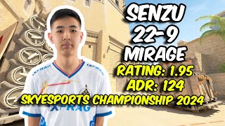 The MongolZ Senzu 2316 vs ENCE Mirage Skyesports Championship 2024  CS2 POV [upl. by Enrichetta]