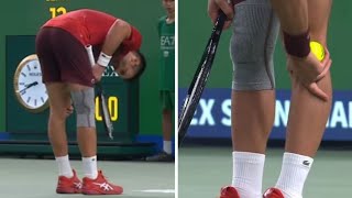 Novak Djokovic addresses fresh injury scare after grabbing leg in pain at Shanghai Masters [upl. by At]