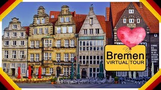 Stadtrundgang Bremen Innenstadt in Deutschland  Bremen Virtual Tour [upl. by Nosro]