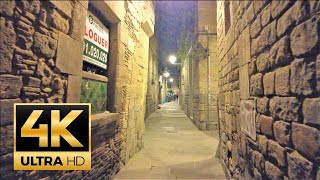 Barri Gòtic 🇪🇸 Barcelona 🇪🇸 Spain 🇪🇸 4K 60fps night walk 4K UHD España [upl. by Grinnell296]