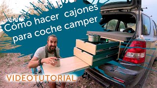 TUTORIAL Cajones multiuso para vehículo camperizado [upl. by Kahl889]