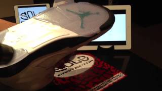 SOLE PROTECTOR™ by 3M™ Installation Video on Air Jordan V quot [upl. by Ettesoj]