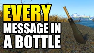 Where To Find Every Message in a Bottle in Fallout 4 [upl. by Minsk442]