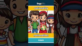 🇬🇧🇩🇰 nationality  nationalitet  learn English  Lad os lære engelsk [upl. by Oinotnaocram]