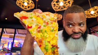 Reviewing the WORST Rated PIZZA in Las Vegas [upl. by Blader295]