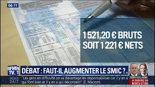 Cest votre débat fautil augmenter le SMIC [upl. by Landri]