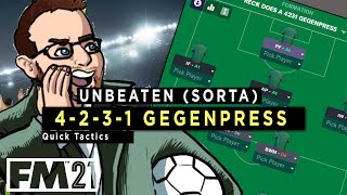 UNBEATEN 4231 GEGENPRESS for FOOTBALL MANAGER 2021 [upl. by Mckee]