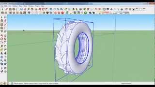 Sketchup Tractor Tire  Wheel Tutorial 2 [upl. by Clem]