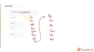 Last element of lanthanide series is [upl. by Eberto987]