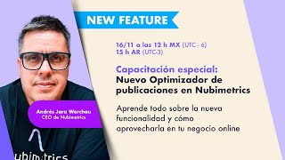 Capacitación especial Nuevo Optimizador de publicaciones en Nubimetrics [upl. by Jed]