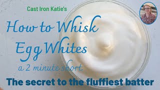 How to Whisk Egg Whites The Secret to Extra Fluffy Batter [upl. by Ociram]