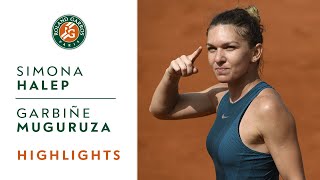 Simona Halep vs Garbine Muguruza  SemiFinal Highlights I RolandGarros 2018 [upl. by Bum]