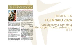 Battesimo del Signore  7 gennaio 2024  anno B  foglietto la Domenica [upl. by Saxen]