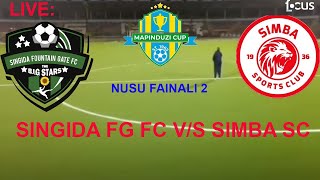 LIVESINGIDA FOUNTAIN GATE 1 VS SIMBA SC 1 KIPINDI CHA PILI NUSU FAINALI MAPINDUZI CUP 20232024 [upl. by Laurinda131]