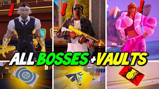 ALL Bosses Mythic Weapons amp Vault Locations Guide  Fortnite Remix Chapter 2 [upl. by Wulf462]