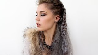 Vikings Lagertha Inspired Hair Tutorial [upl. by Leihcey]