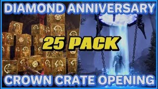 Eso  25 Pack Diamond Anniversary Crown Crate Opening [upl. by Burnside]