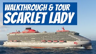 Deck by Deck Scarlet Lady Ship Tour amp and Walkthrough [upl. by Llireva]