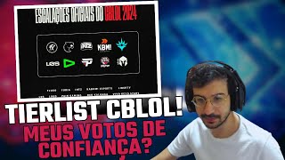 REVOLTA FAZ SUA TIER LIST  INICIO DO CBLOL [upl. by Tedmann526]