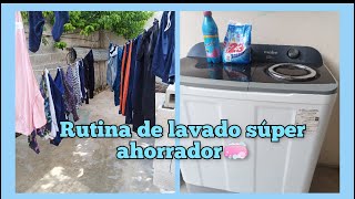 🧼🧺RUTINA DE LAVADO AHORRADOR✅LAVADORA SEMIAUTOMÁTICA IDEAL PARA AHORRAR AGUA Y DETERGENTE💯🤗 [upl. by Ping99]