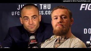 Conor McGregor and Eddie Alvarez Fire Away During UFC 205 Media Call [upl. by Newmann]