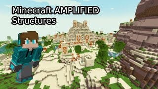 Minecraft AMPLIFIED Structures Ep 1 [upl. by Enamart]