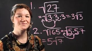 Tutorial on How to Reduce Radical Expressions  Radical Numbers [upl. by Blondelle683]