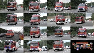 Alarmfahrten zur Großübung der Jugendfeuerwehren der StädteRegion Aachen [upl. by Carol-Jean]