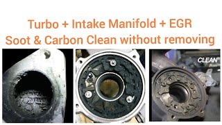 How we clean EGR Valve Intake Manifold amp Turbo without removing using DPF Flushing cleaning fluid [upl. by Collimore]